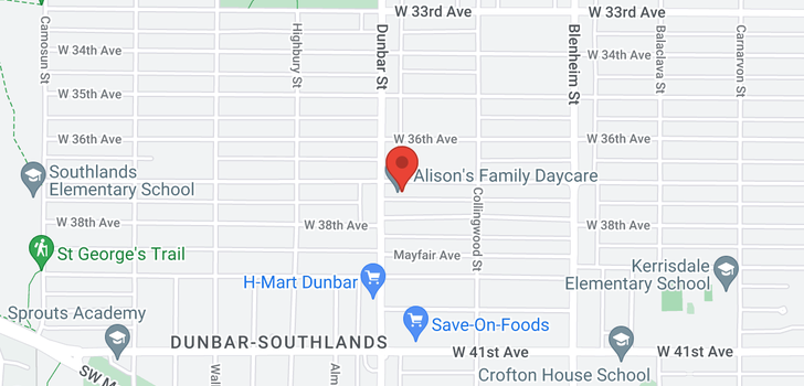 map of 3582 W 37TH AVENUE